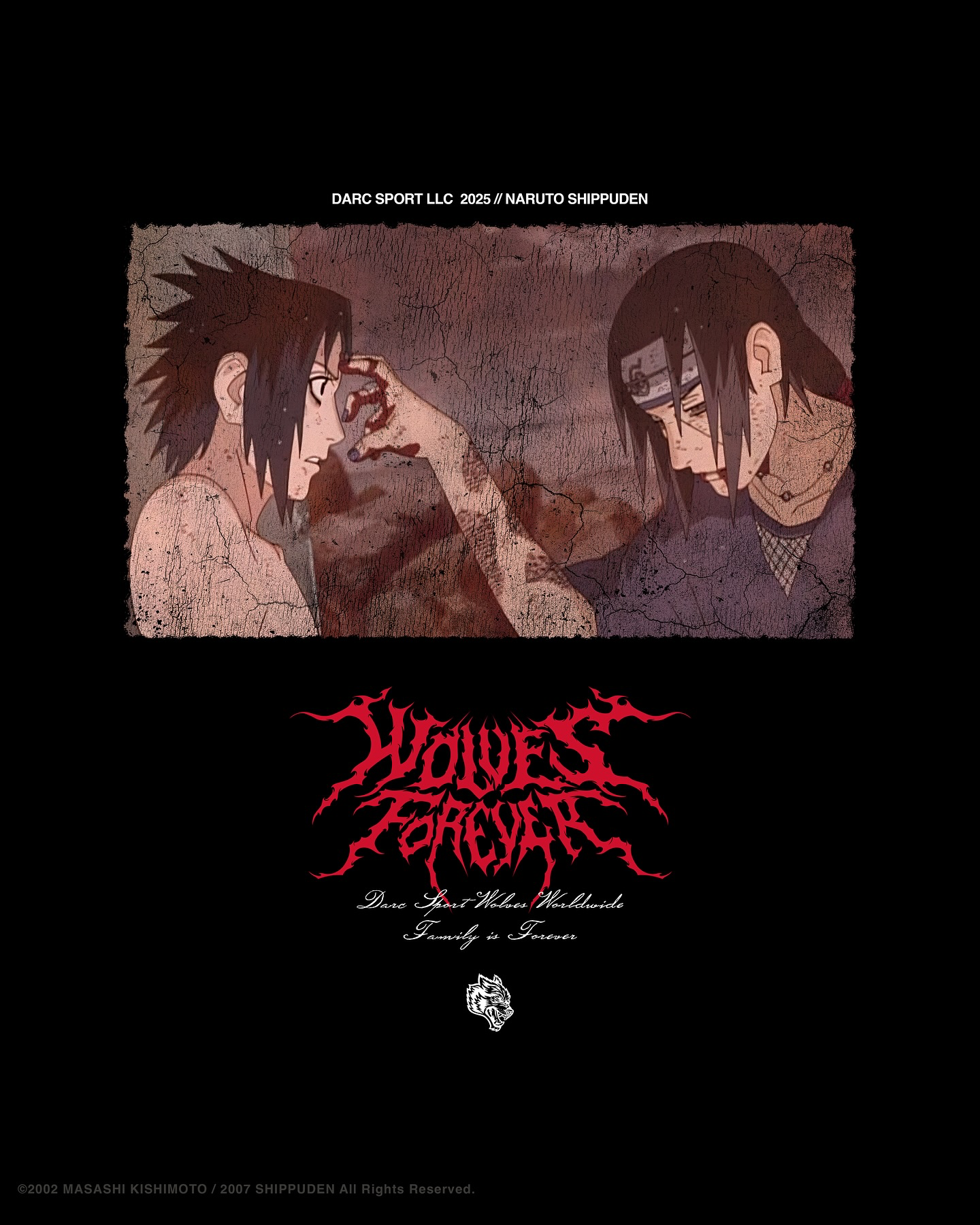 CAMISETA OVERSIZED - SASUKE VS ITACHI