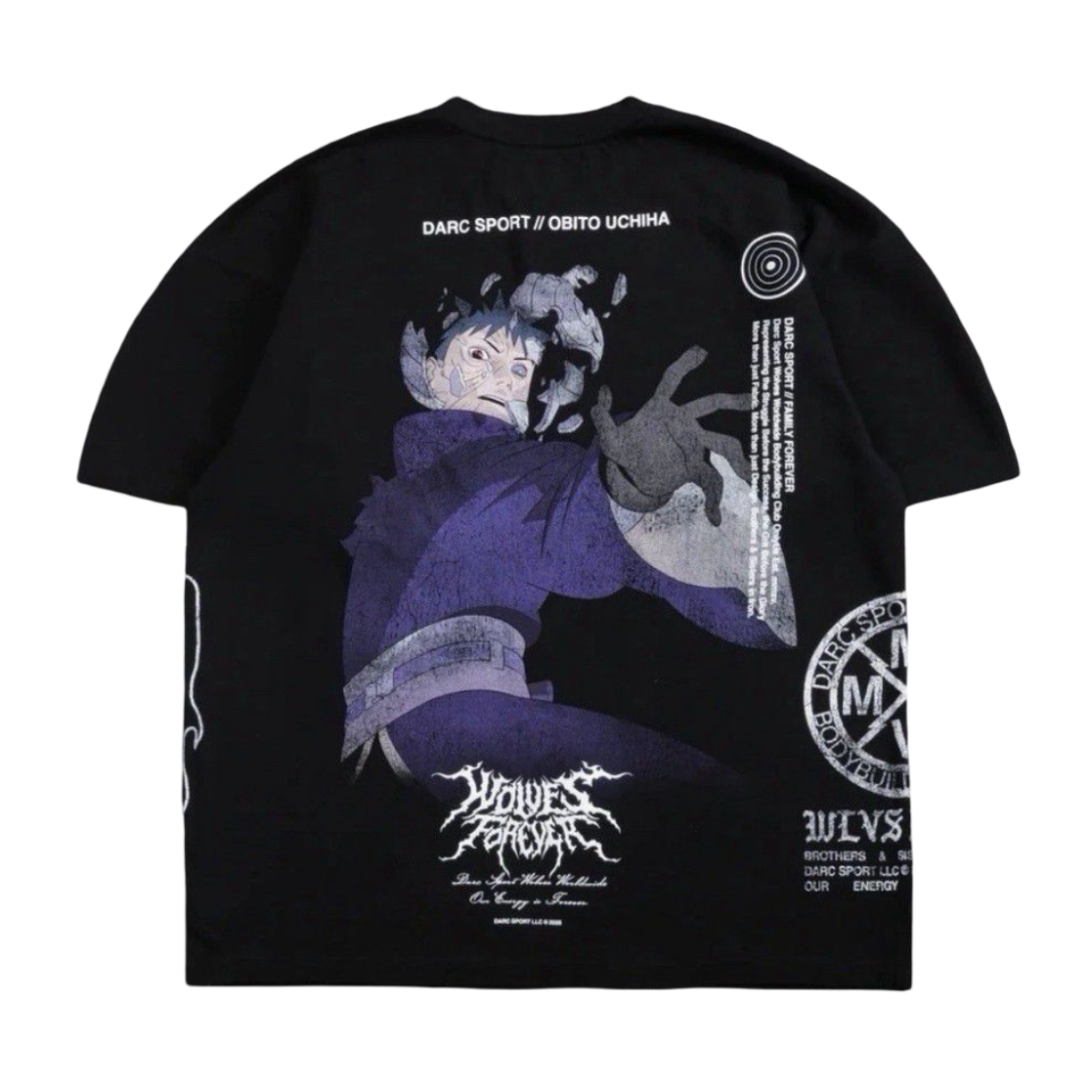 CAMISETA OVERSIZED - OBITO UCHIHA
