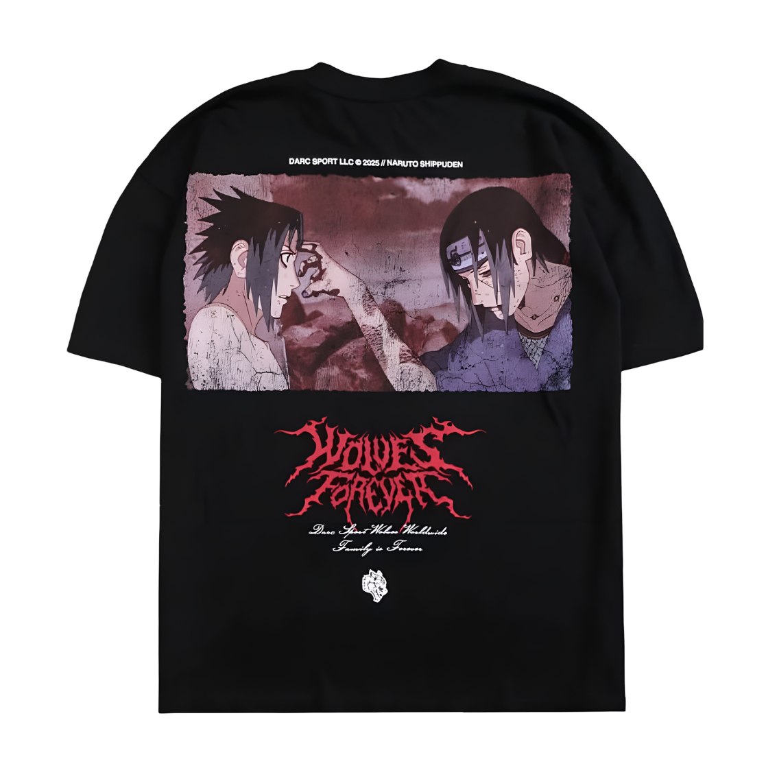 CAMISETA OVERSIZED - SASUKE VS ITACHI