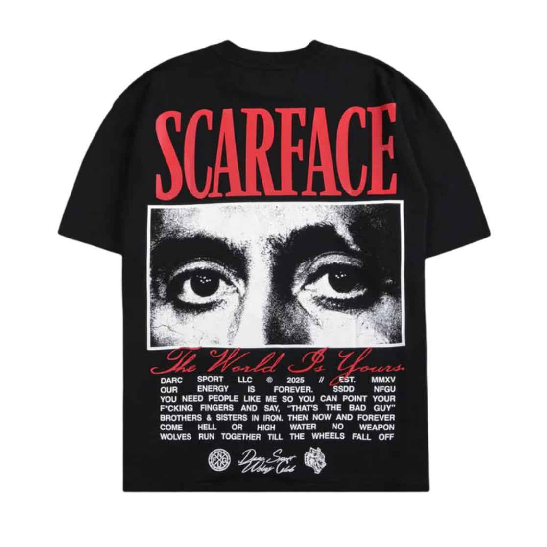 CAMISETA OVERSIZED -  THE EYES CHICO BLACK