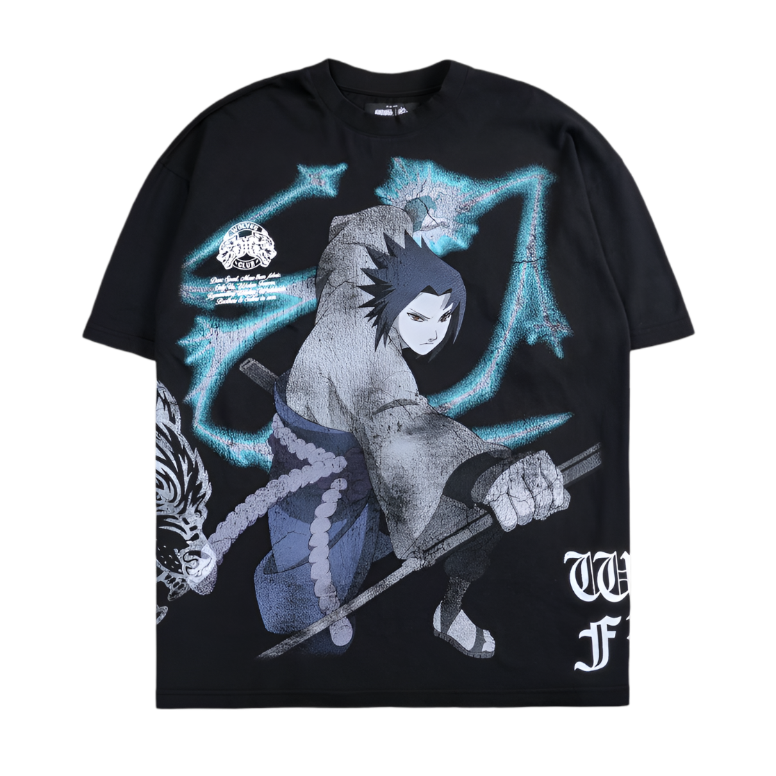 CAMISETA OVERSIZED - SASUKE CHIDORI
