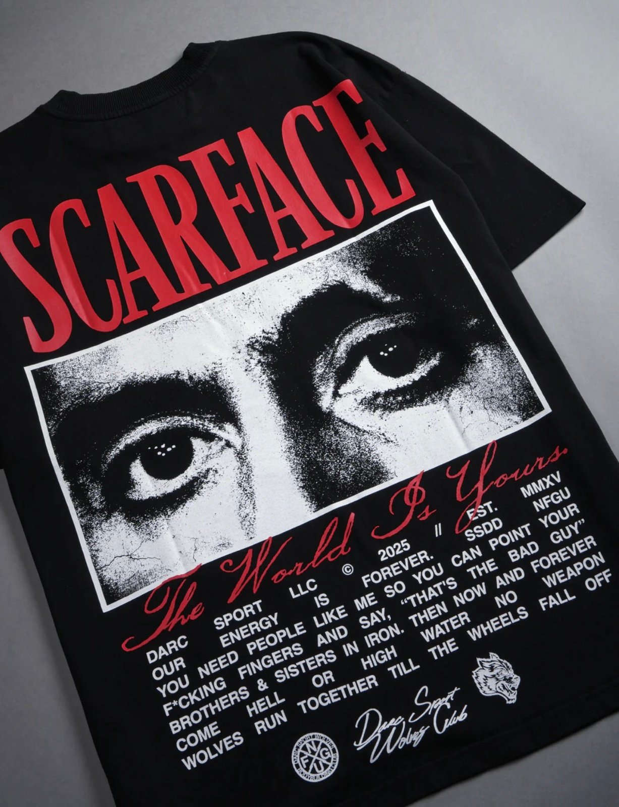 CAMISETA OVERSIZED -  THE EYES CHICO BLACK